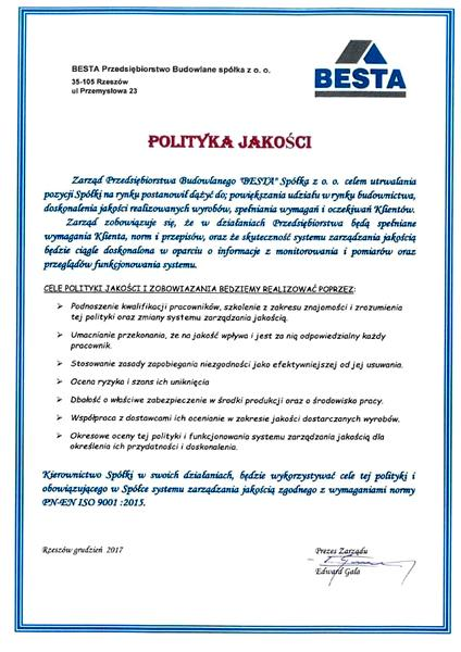 Czynniki wpływające na jakość