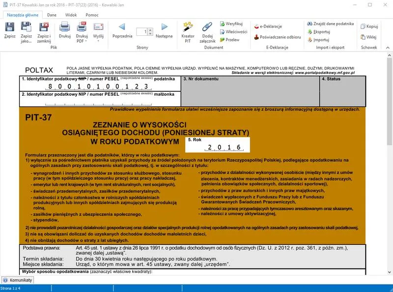 Porównanie skali podatkowej i podatku liniowego