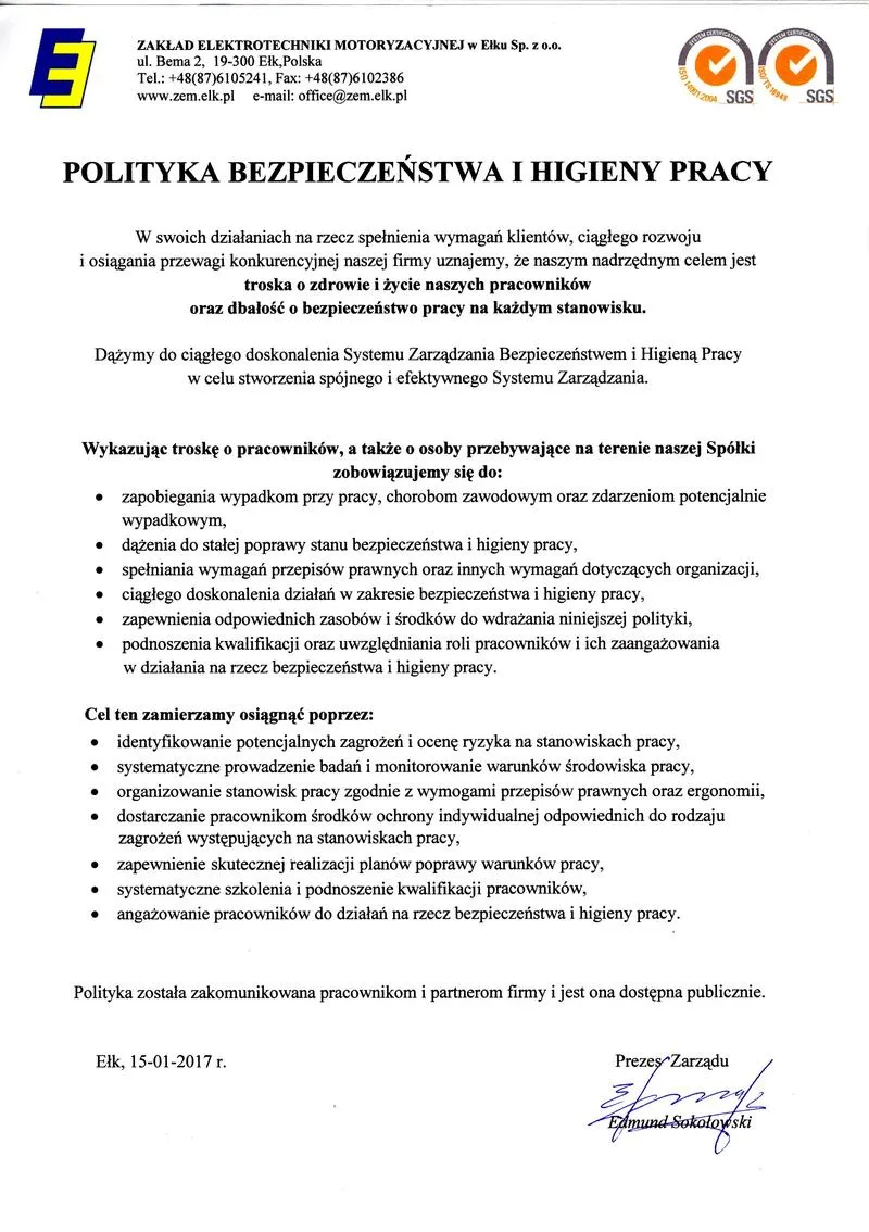 Wdrażanie systemu BHP