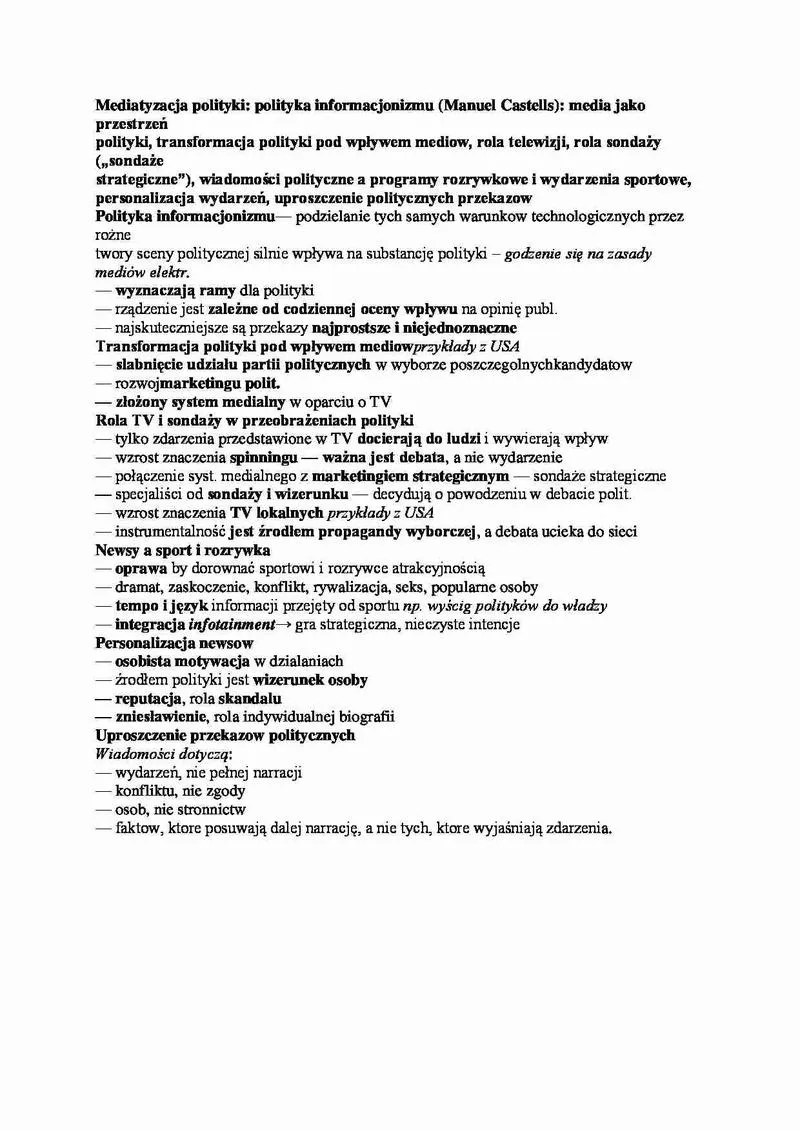 Wpływ mediów na politykę